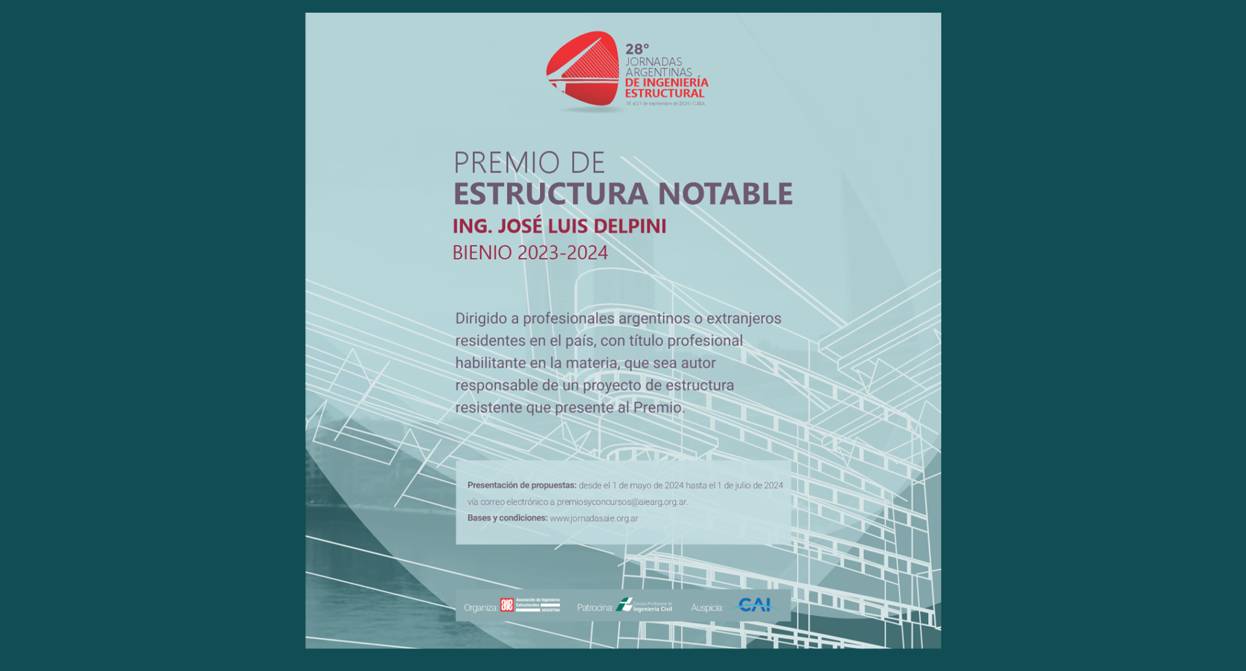 Premio a la Estructura Notable “Ing. José Luis Delpini”, Bienio 2025-2026.
