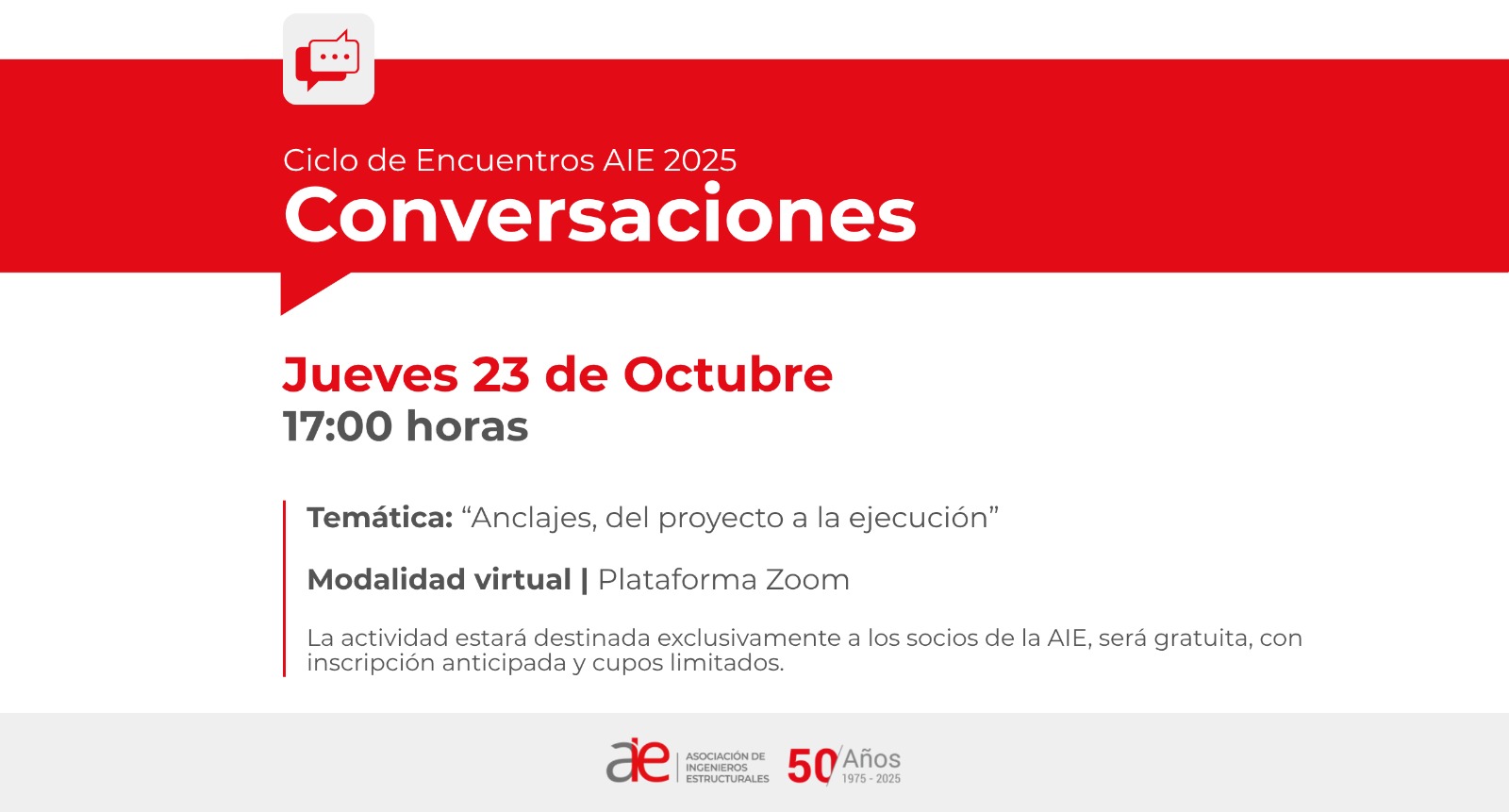 Conversaciones AIE sobre Anclajes